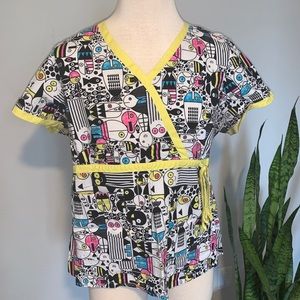 Koi Scrub Top XL LIKE NEW!!!